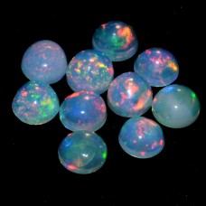 Natural Ethiopian opal 4mm round cabochon